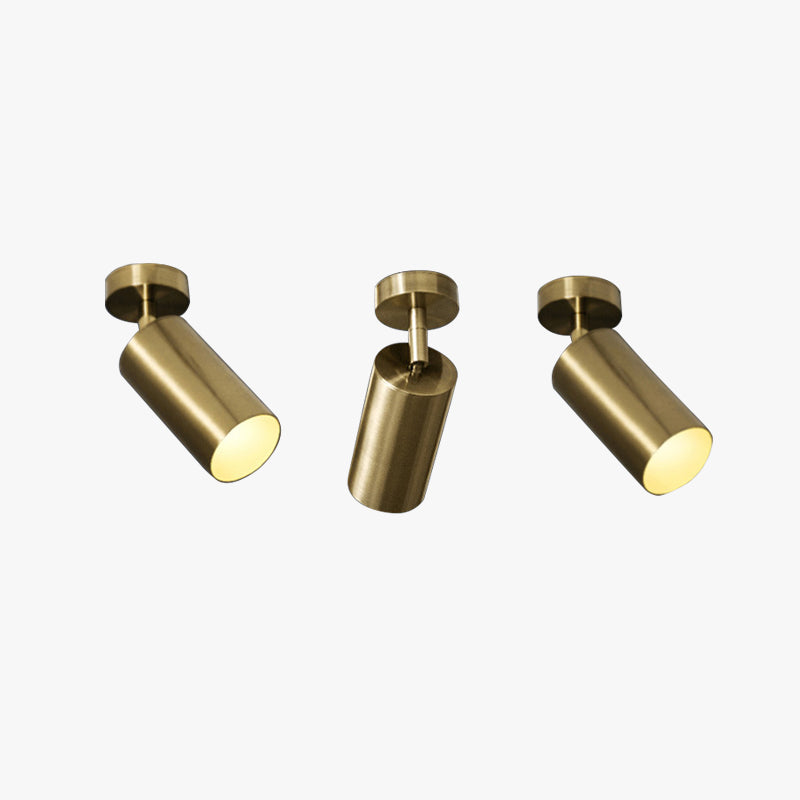Modern Gold Flush Mount Ceiling Light with 340-Degree Rotation | Elegant Fixture for Versatile Indoor Lighting 1