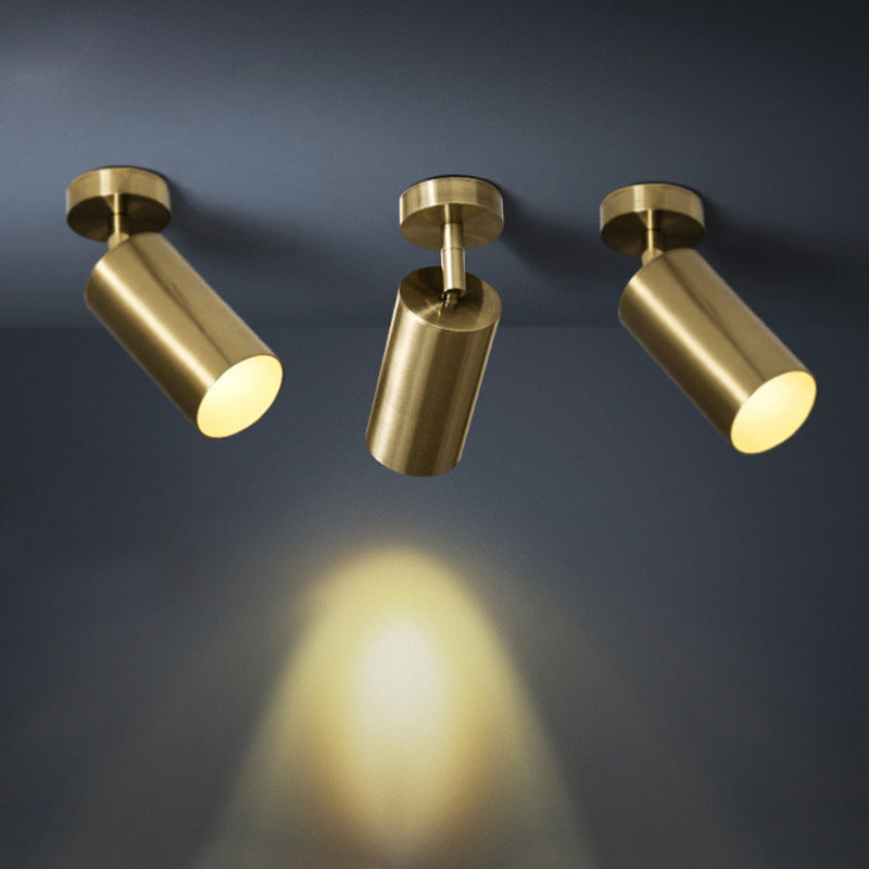 Modern Gold Flush Mount Ceiling Light with 340-Degree Rotation | Elegant Fixture for Versatile Indoor Lighting 2