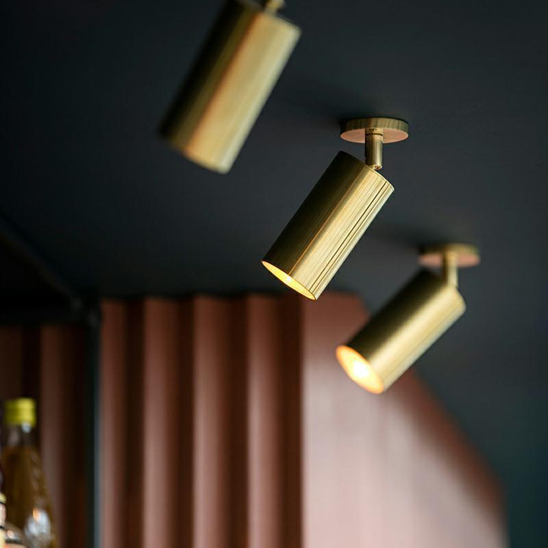 Modern Gold Flush Mount Ceiling Light with 340-Degree Rotation | Elegant Fixture for Versatile Indoor Lighting 4