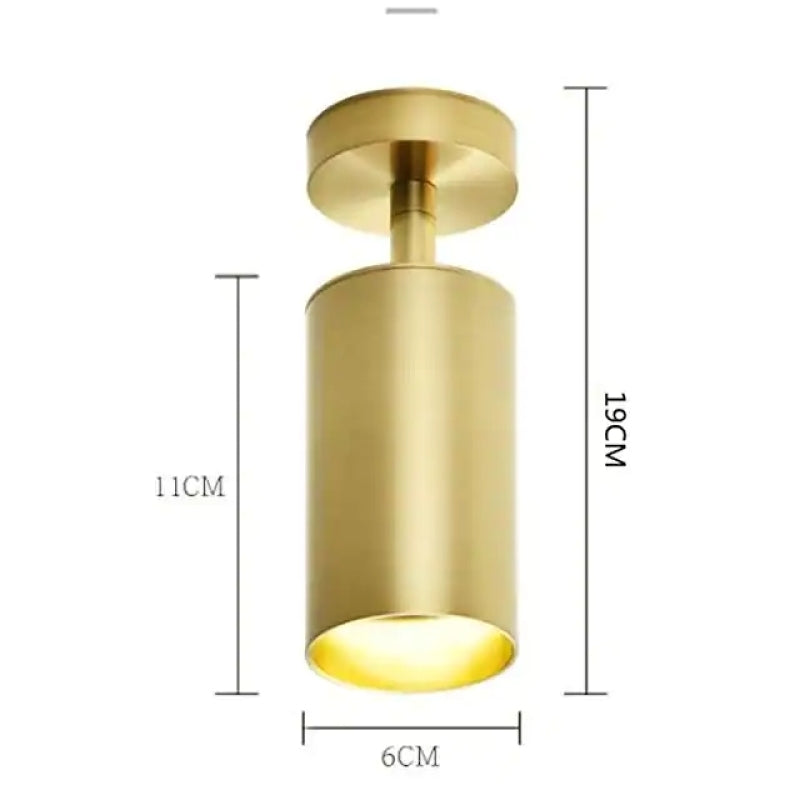 Modern Gold Flush Mount Ceiling Light with 340-Degree Rotation | Elegant Fixture for Versatile Indoor Lighting 7