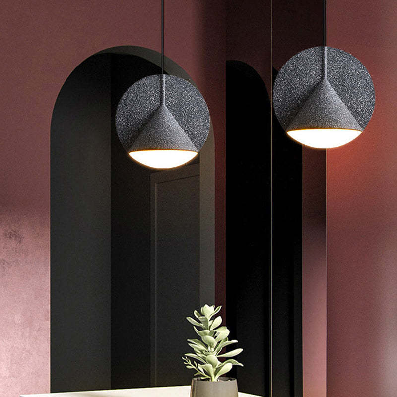 Modern LED Pendant Light with Colorful Resin Shade for Elegant Illumination 0