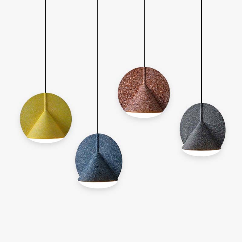 Modern LED Pendant Light with Colorful Resin Shade for Elegant Illumination 1