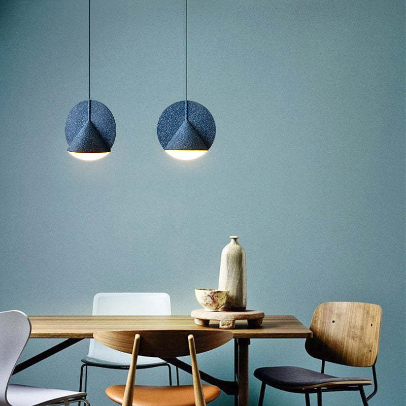 Modern LED Pendant Light with Colorful Resin Shade for Elegant Illumination 2