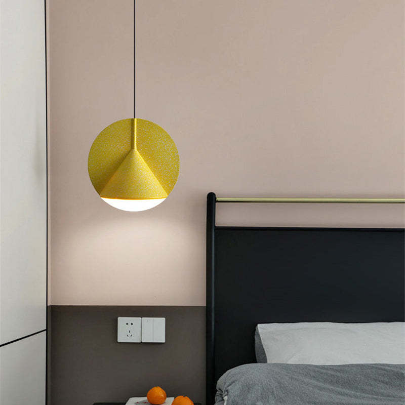Modern LED Pendant Light with Colorful Resin Shade for Elegant Illumination 5