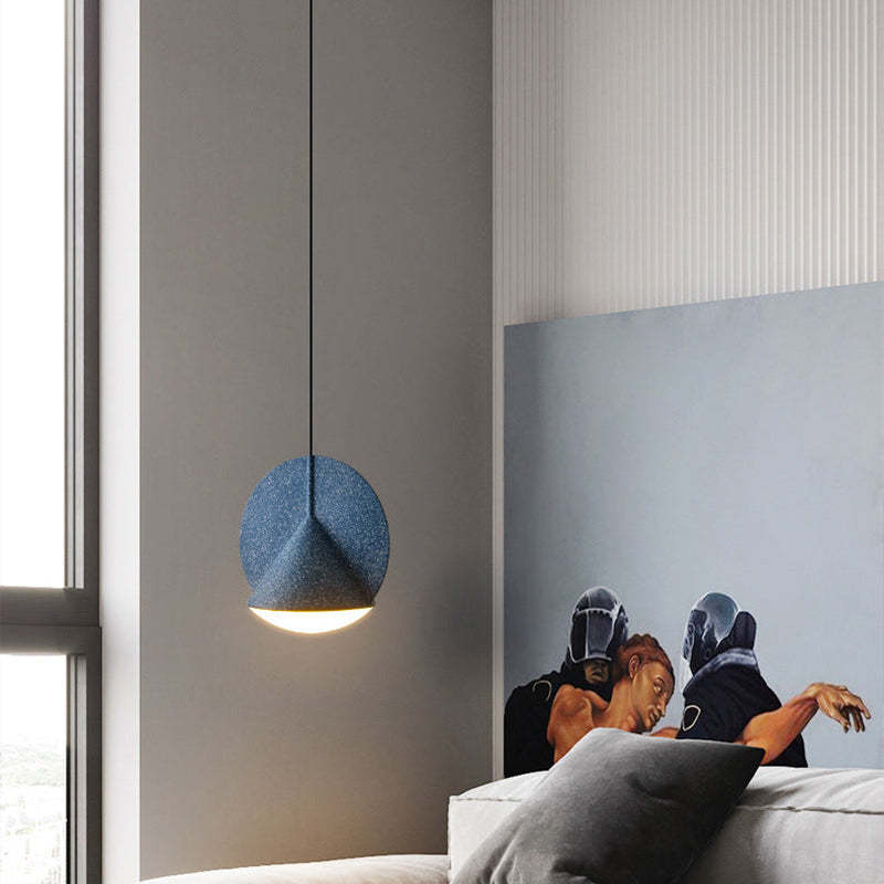 Modern LED Pendant Light with Colorful Resin Shade for Elegant Illumination 7