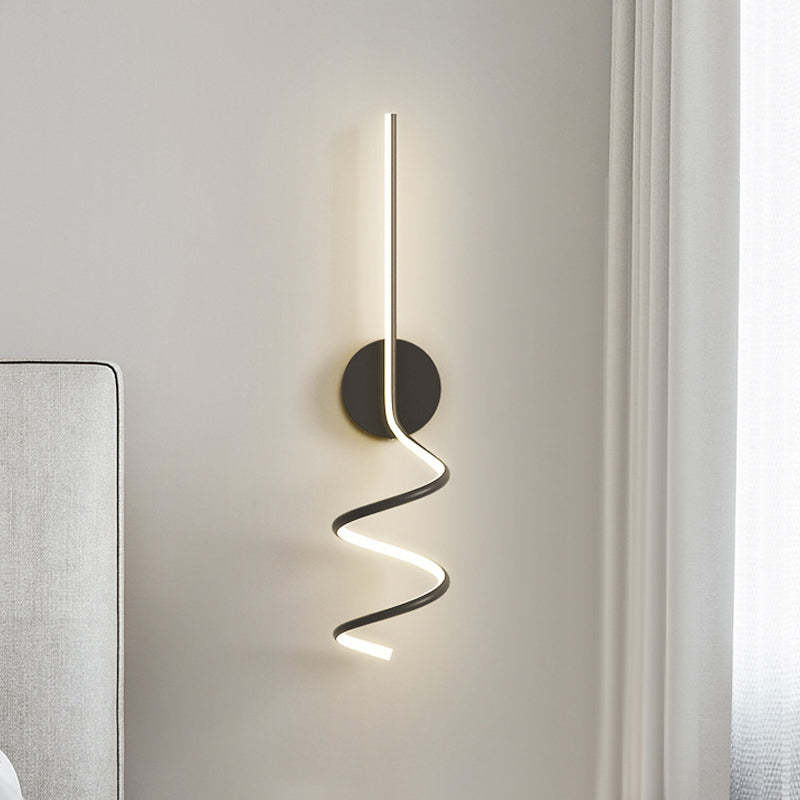 Modern LED Wall Light | Spiral Design with Warm White Glow | Perfect for Home & Commercial Spaces 0