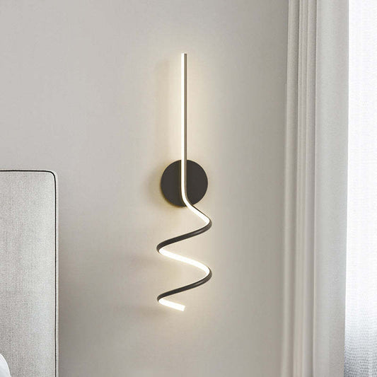 Modern LED Wall Light | Spiral Design with Warm White Glow | Perfect for Home & Commercial Spaces 0