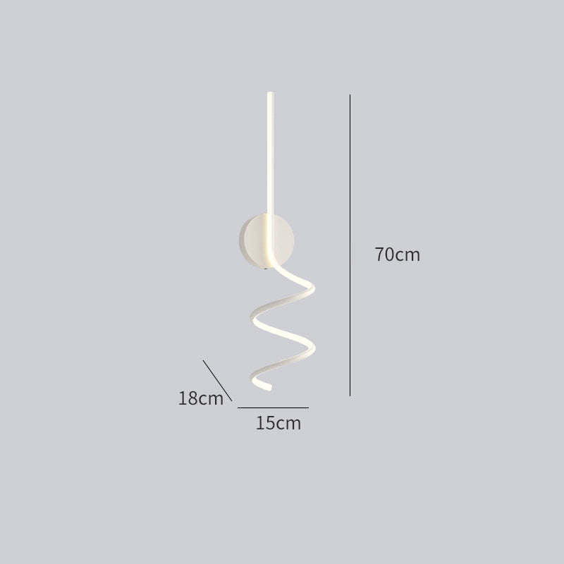 Modern LED Wall Light | Spiral Design with Warm White Glow | Perfect for Home & Commercial Spaces 6