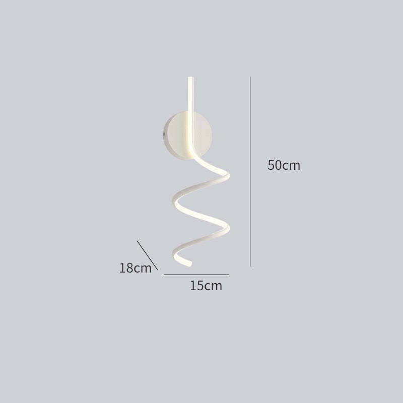 Modern LED Wall Light | Spiral Design with Warm White Glow | Perfect for Home & Commercial Spaces 8