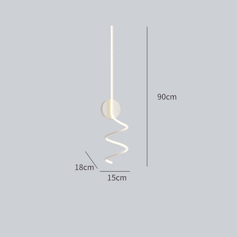 Modern LED Wall Light | Spiral Design with Warm White Glow | Perfect for Home & Commercial Spaces 9