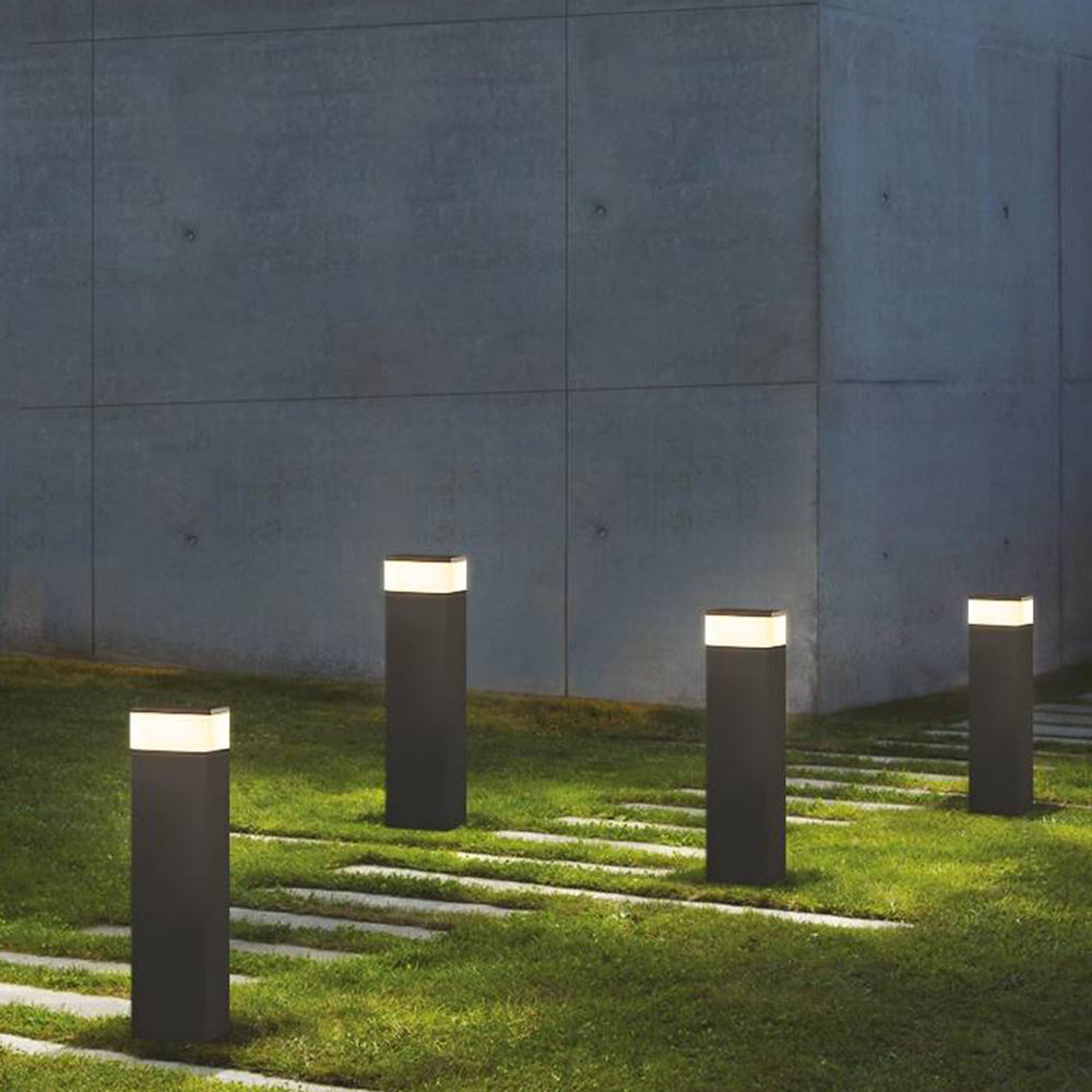 Modern Metal Outdoor Path Light with Motion Sensor | Sleek Design for Enhanced Garden Illumination 0