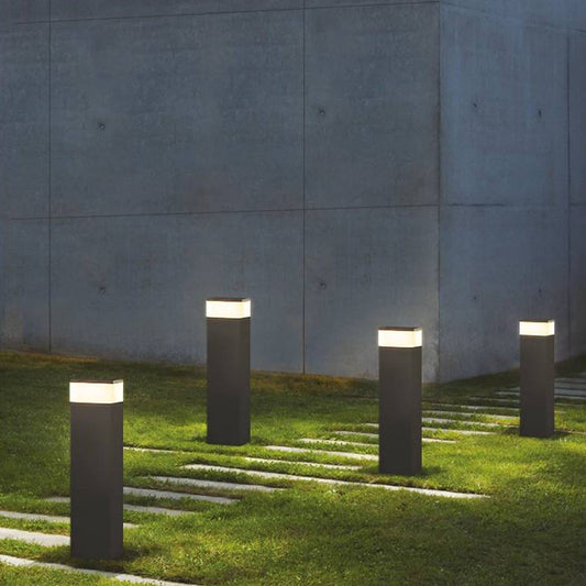 Modern Metal Outdoor Path Light with Motion Sensor | Sleek Design for Enhanced Garden Illumination 0
