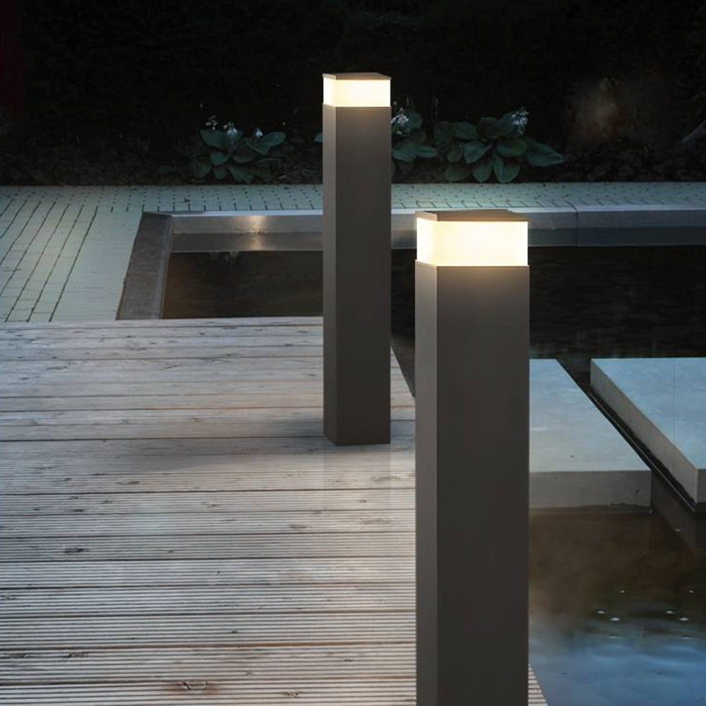 Modern Metal Outdoor Path Light with Motion Sensor | Sleek Design for Enhanced Garden Illumination 4