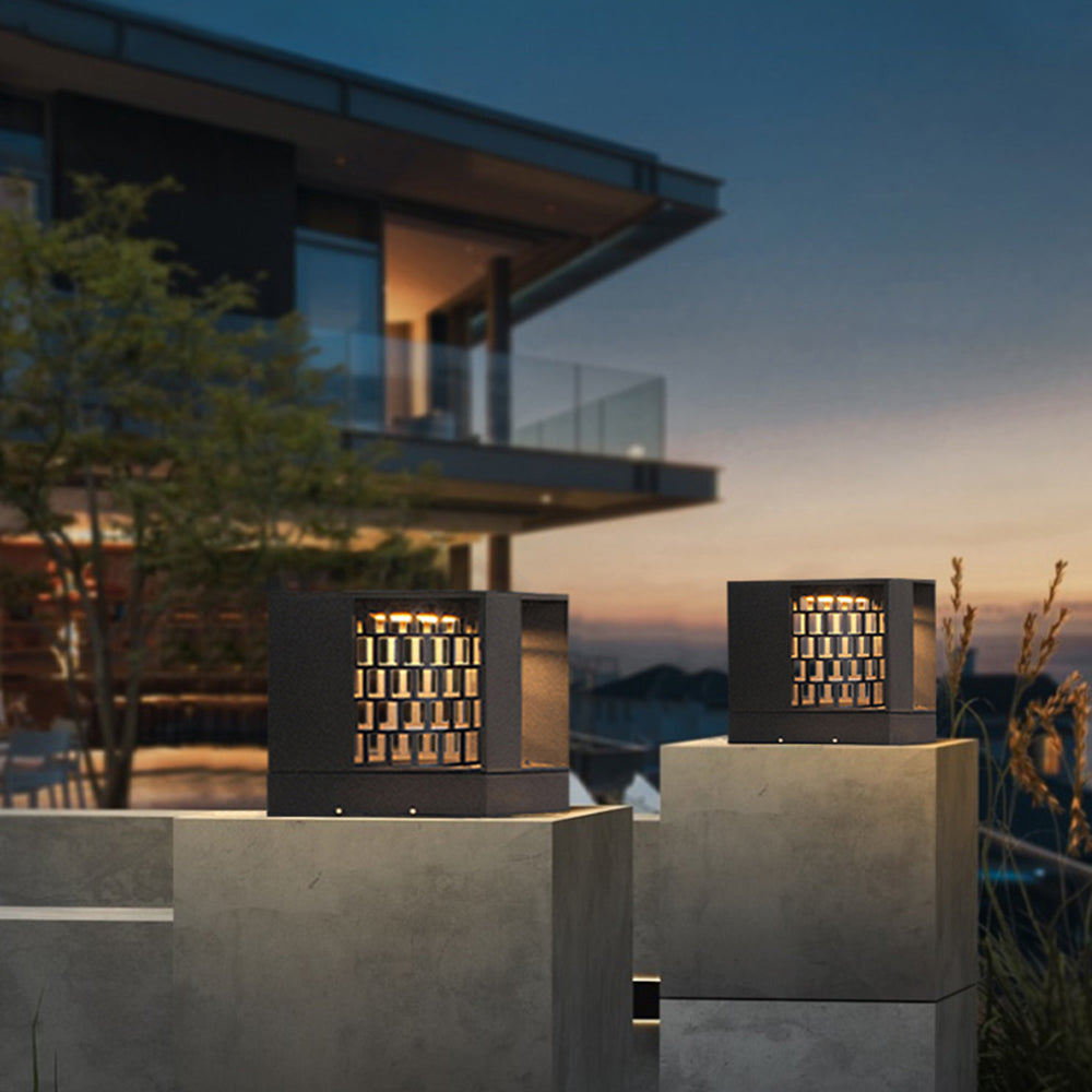 Modern Metal Outdoor Table Lamp with Warm Light | IP65 Rated for Relaxing Ambiance 0