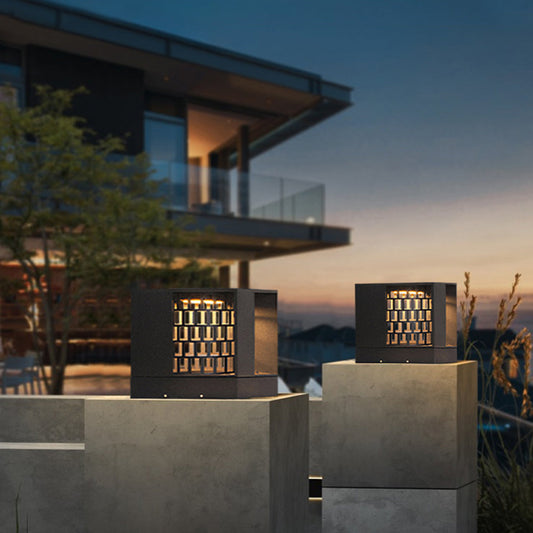 Modern Metal Outdoor Table Lamp with Warm Light | IP65 Rated for Relaxing Ambiance 0