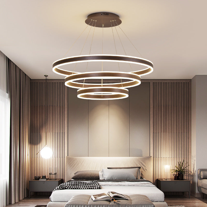 Modern Minimalist Pendant Light with 3 Interlocking Rings | Dimmable Kitchen Pendant Lighting for Elegant Interiors 3