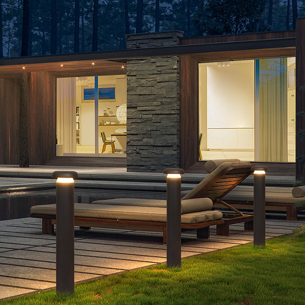 Modern Outdoor Path Light | Elegant Black Design with Soft Warm Illumination for Courtyards 0