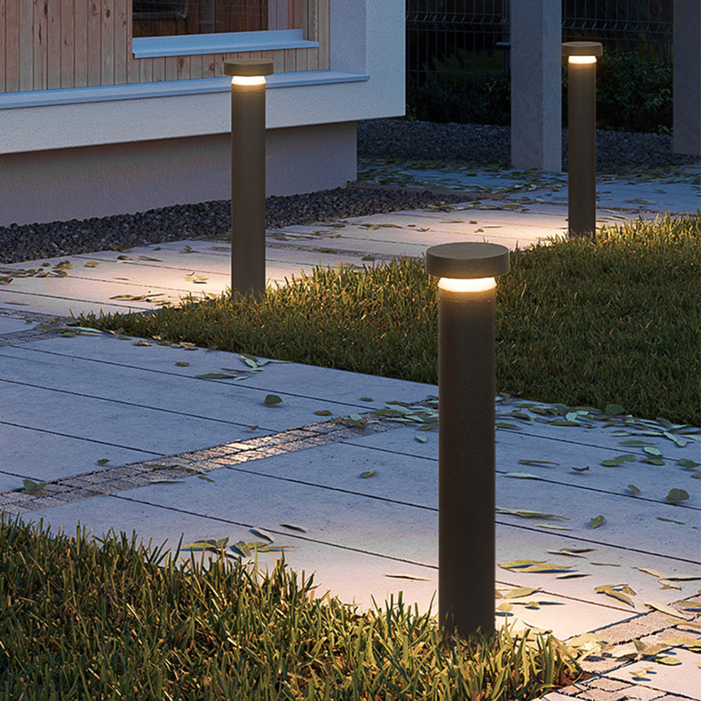 Modern Outdoor Path Light | Elegant Black Design with Soft Warm Illumination for Courtyards 2