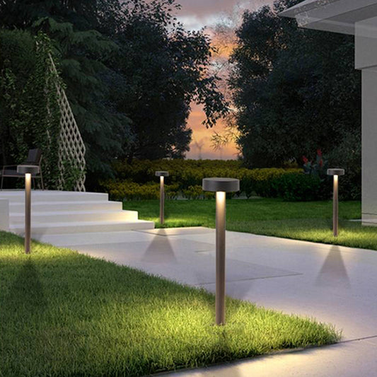 Modern Outdoor Path Light | Sleek Metal Design with Warm Glow | Weather-Resistant Pathway Lights for Gardens 0
