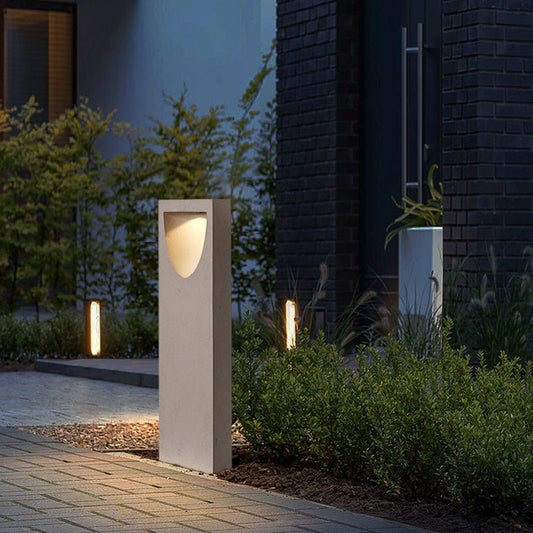Modern Outdoor Path Light | Unique Stone Design with Durable Metal | Elegant Pathway Lights for Garden Illumination 0