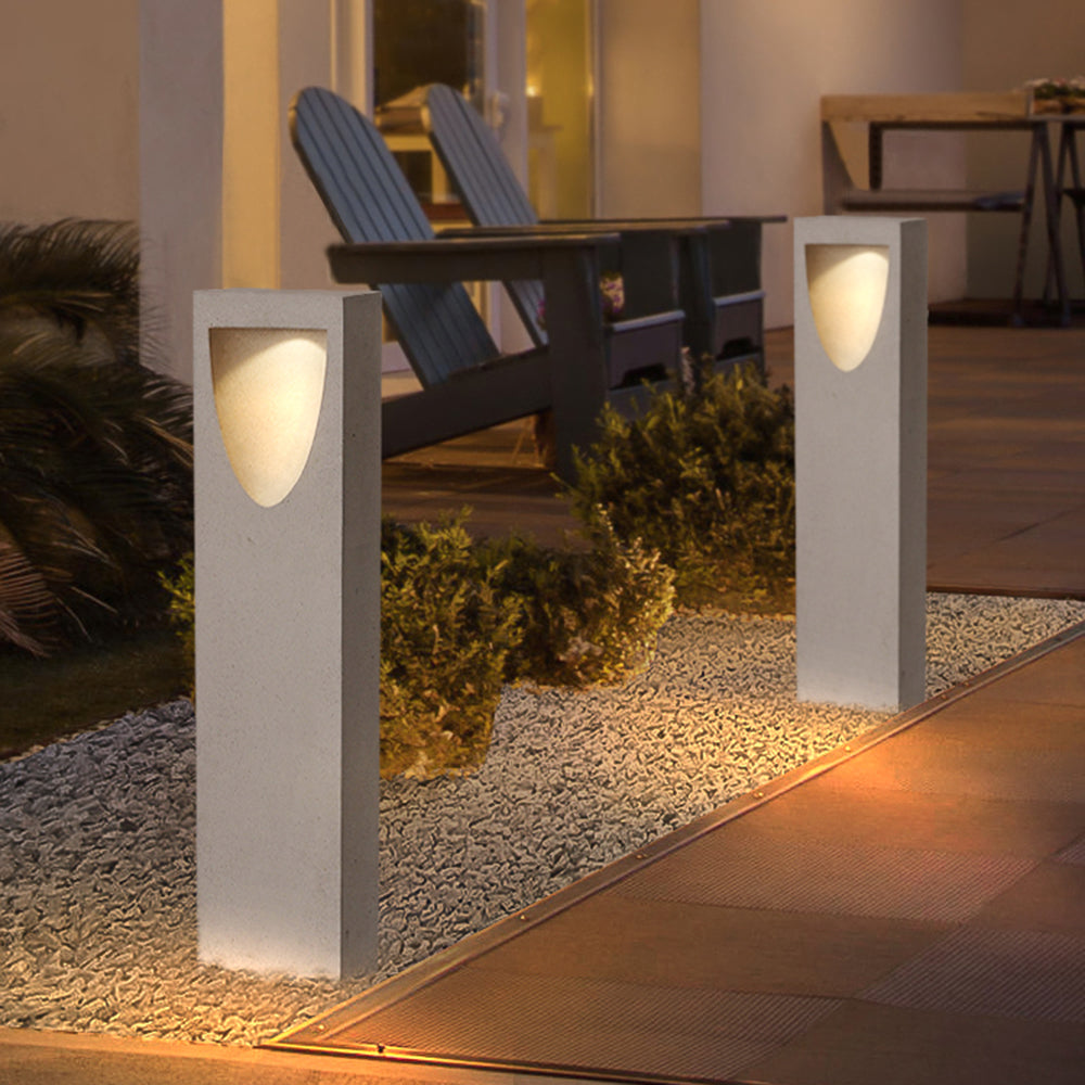 Modern Outdoor Path Light | Unique Stone Design with Durable Metal | Elegant Pathway Lights for Garden Illumination 3