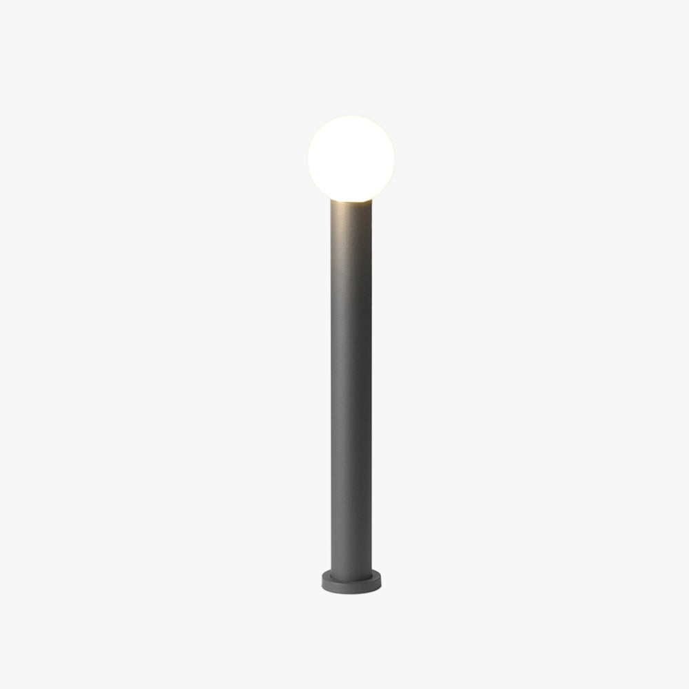 Modern Outdoor Path Light with Frosted Shade | Durable Exterior Lighting for Pathways and Gardens 1