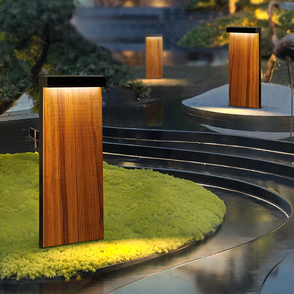 Modern Outdoor Path Light with Warm Glow | Durable Metal Design for Elegant Garden Illumination 7