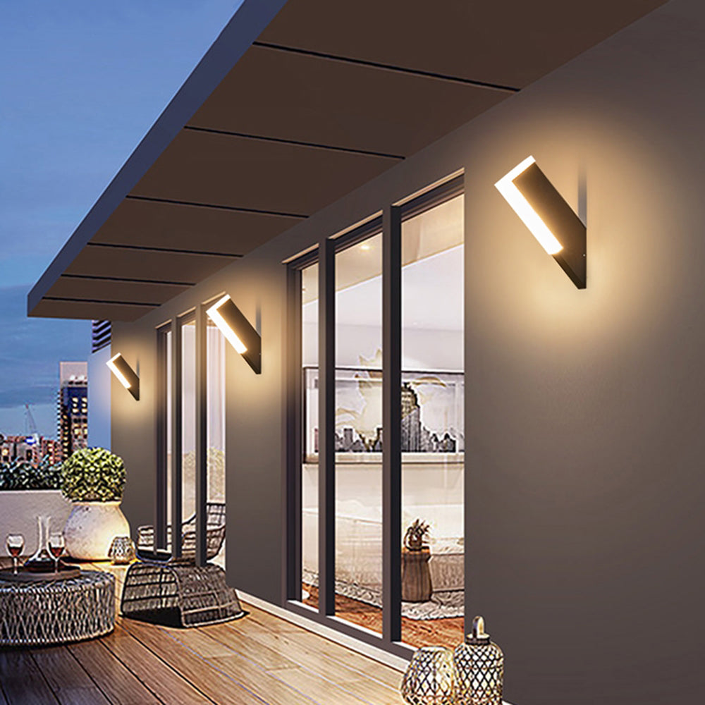 Modern Outdoor Wall Lamp | Geometric Design with Durable Metal & Acrylic | Stylish Illumination for Patios and Backyards 4