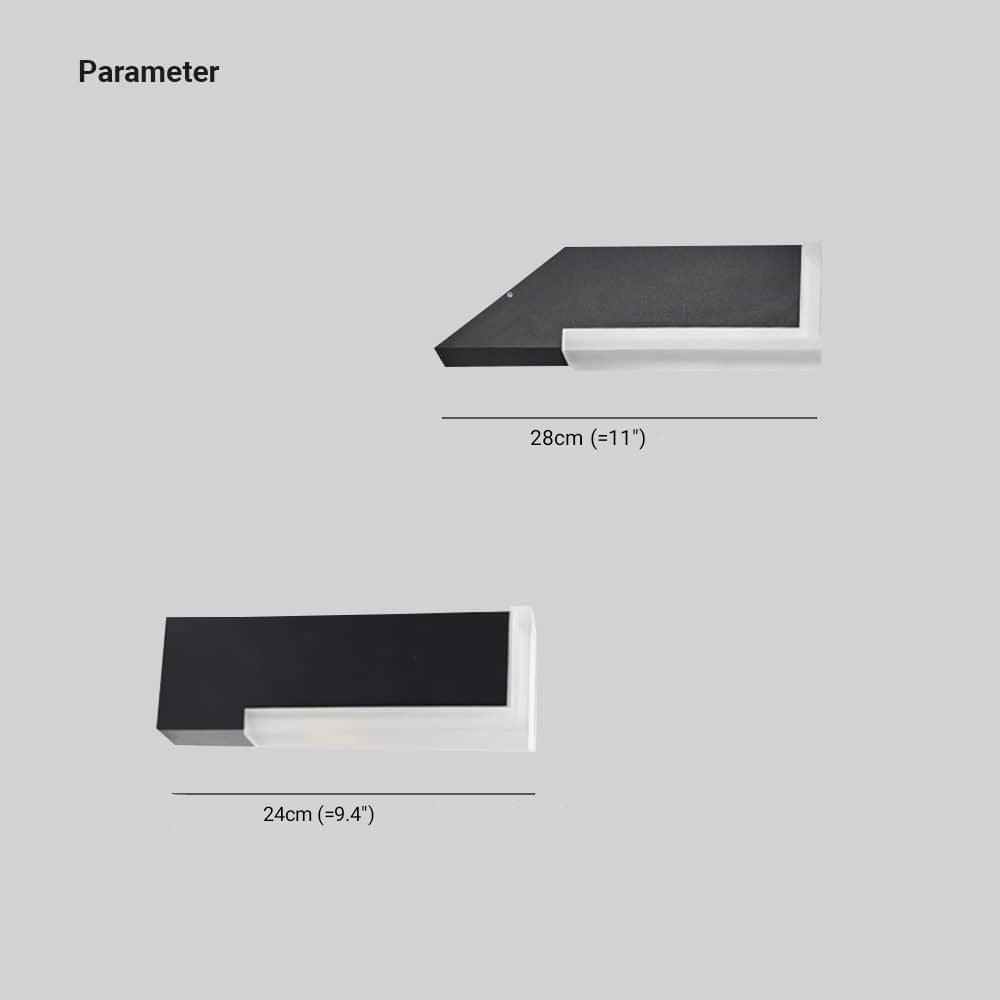 Modern Outdoor Wall Lamp | Geometric Design with Durable Metal & Acrylic | Stylish Illumination for Patios and Backyards 5
