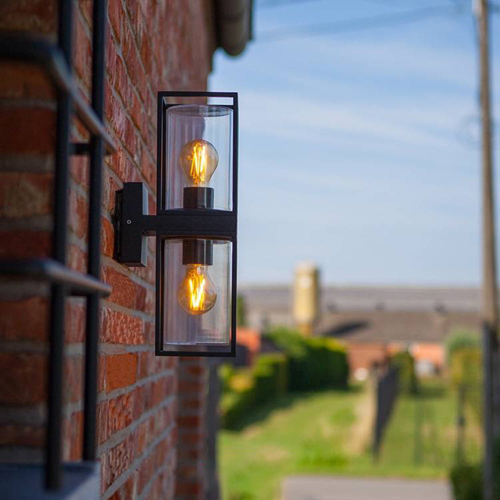 Modern Outdoor Wall Lamp | IP65 Weather-Resistant Design with Metal & Glass for Stylish Illumination 2