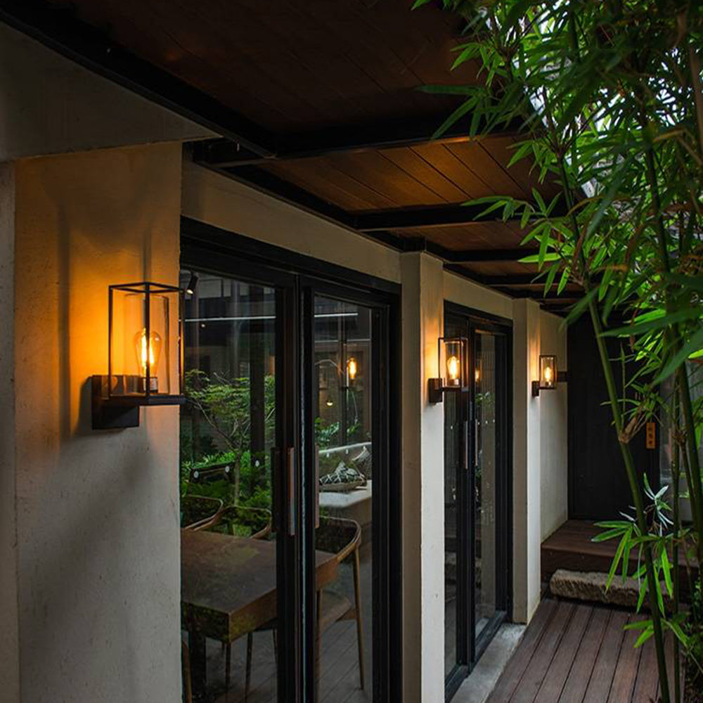 Modern Outdoor Wall Lamp | IP65 Weather-Resistant Design with Metal & Glass for Stylish Illumination 3