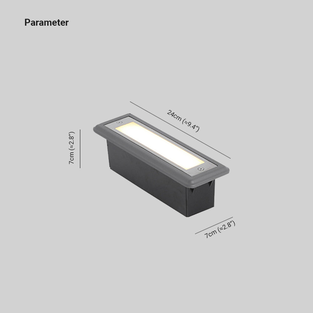 Modern Outdoor Wall Lights | Rectangular Deck Light with Warm Illumination | Weather-Resistant Design for Enhanced Safety 2