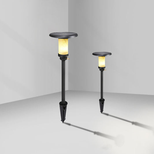 Modern Solar Garden Lights | Eco-Friendly Outdoor Lighting with Stylish Marble Design for Enhanced Safety and Aesthetic Appeal 0