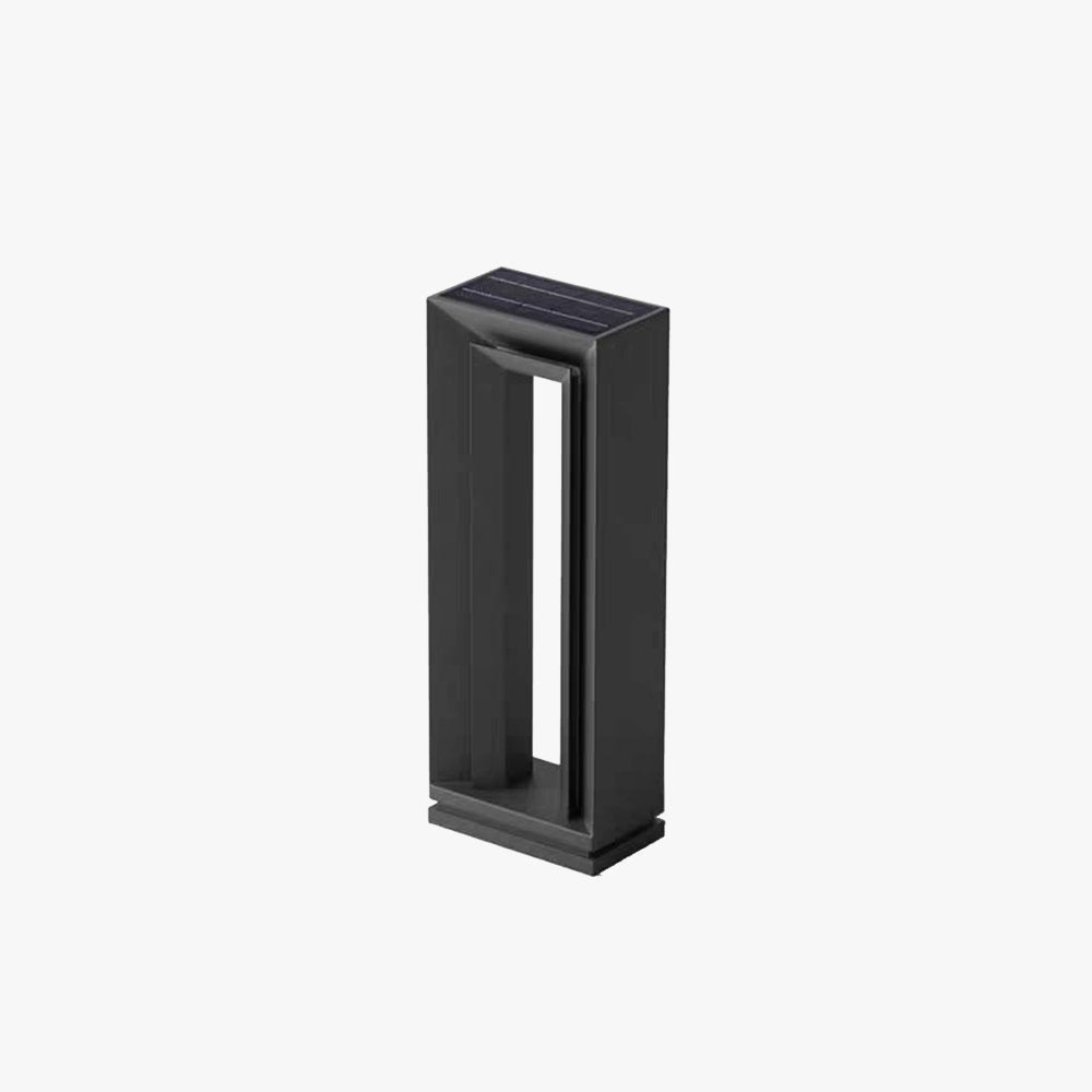 Modern Solar Pathway Lights with Elegant Black Finish | Durable Metal & Acrylic Design for Stylish Outdoor Spaces 1