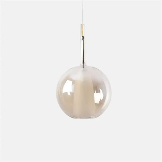 Modern Sphere | Glass Pendant Light with Adjustable Height | Stylish Lighting for Dining and Living Spaces 0