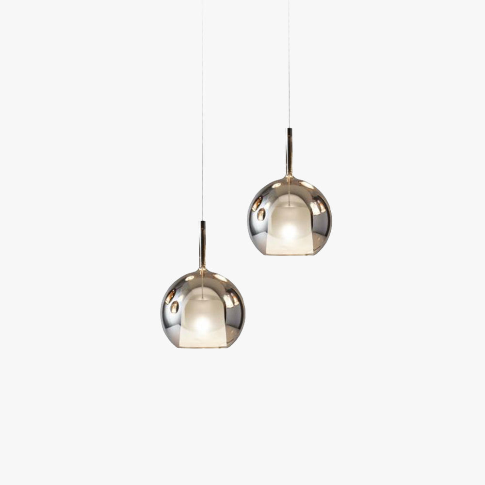 Modern Sphere | Glass Pendant Light with Adjustable Height | Stylish Lighting for Dining and Living Spaces 1