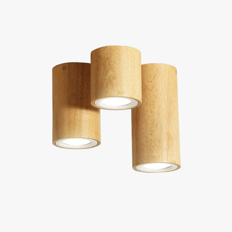 Modern Wood Flush Mount Ceiling Light Fixture with Waterproof Design | Stylish LED Illumination for Any Room 1