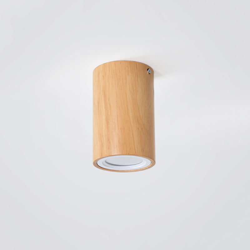 Modern Wood Flush Mount Ceiling Light Fixture with Waterproof Design | Stylish LED Illumination for Any Room 2