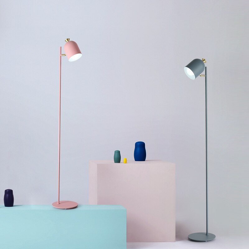 Morandi | Modern Floor Lamp with Adjustable Height & Metal Finish | Stylish Lighting for Bedroom and Living Room 2