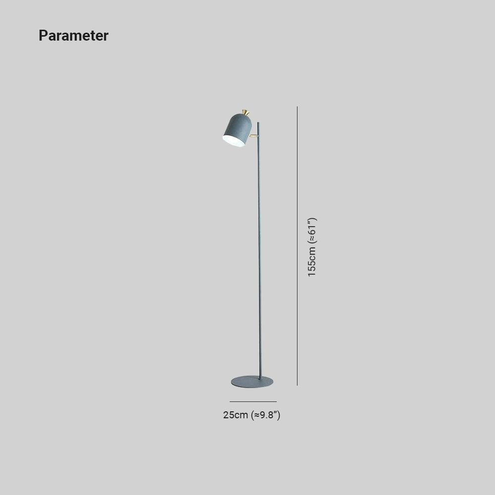 Morandi | Modern Floor Lamp with Adjustable Height & Metal Finish | Stylish Lighting for Bedroom and Living Room 5