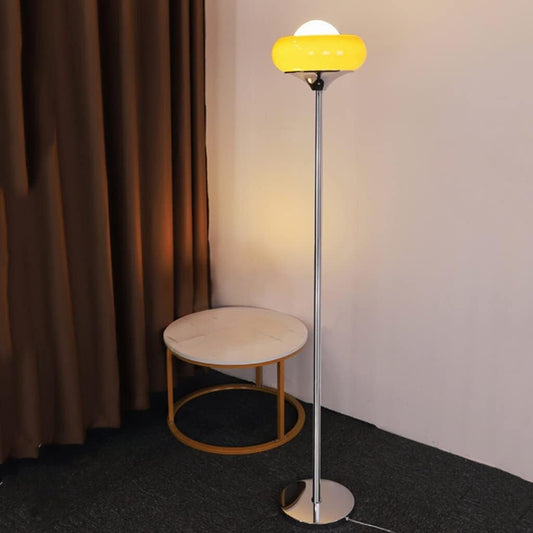 Morandi | Modern Stained Glass Floor Lamp with Gilded Design | Elegant Lighting for Living Rooms and Bedrooms 0