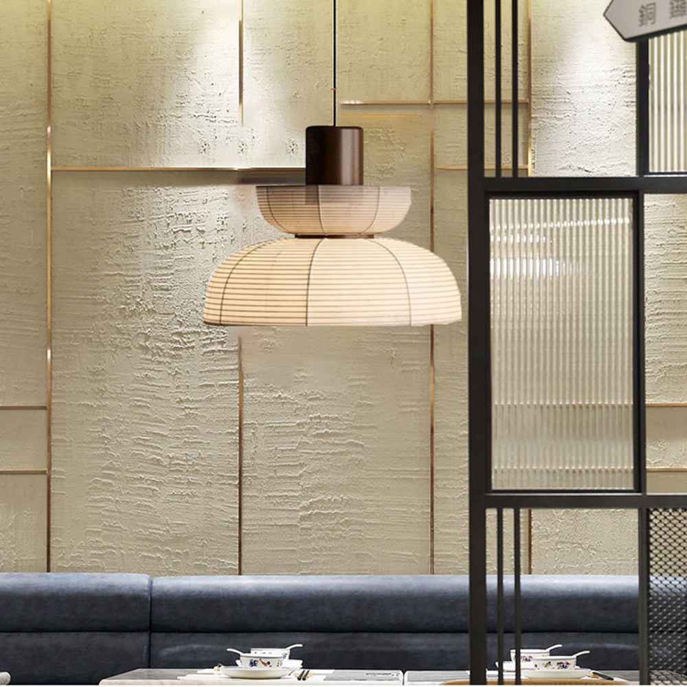 Muto | Retro Pendant Light with Fabric & Metal Design | Elegant Lighting for Living Spaces 0