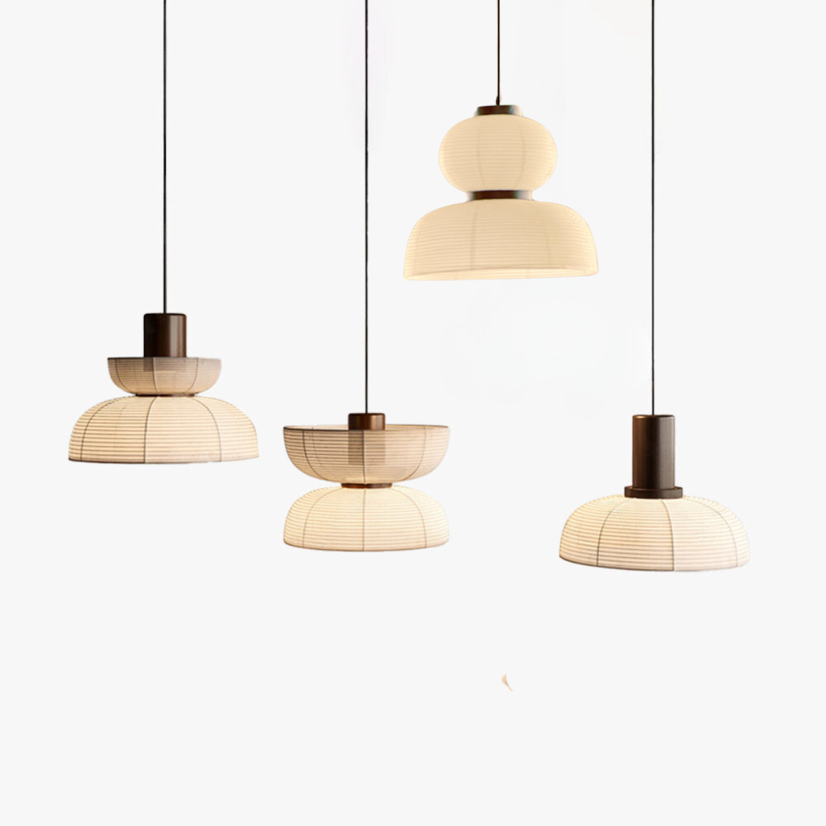 Muto | Retro Pendant Light with Fabric & Metal Design | Elegant Lighting for Living Spaces 1