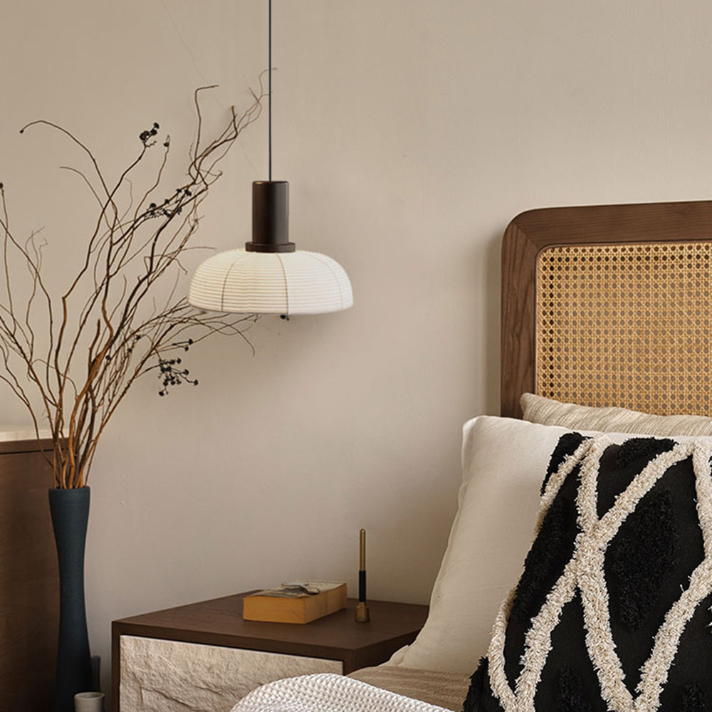 Muto | Retro Pendant Light with Fabric & Metal Design | Elegant Lighting for Living Spaces 2
