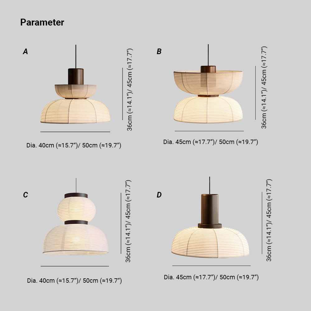 Muto | Retro Pendant Light with Fabric & Metal Design | Elegant Lighting for Living Spaces 4