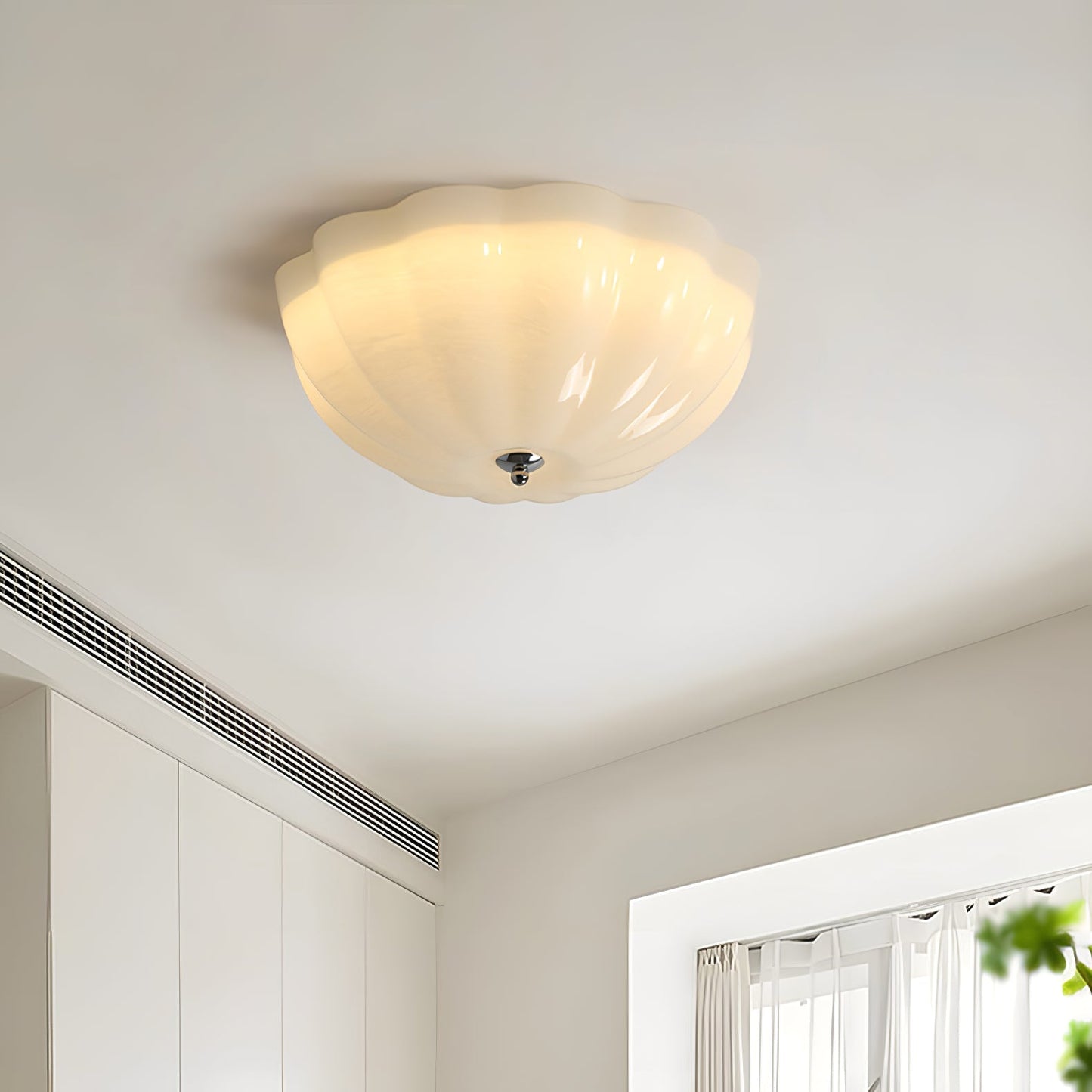 OpalShell | Elegant Modern Flush Mount Ceiling Light Fixture 5
