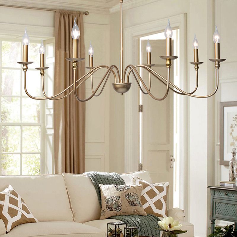 Orix Collection | Retro Vintage Metal Chandelier with Adjustable Chain | Elegant Lighting for Living Room and Bedroom 5