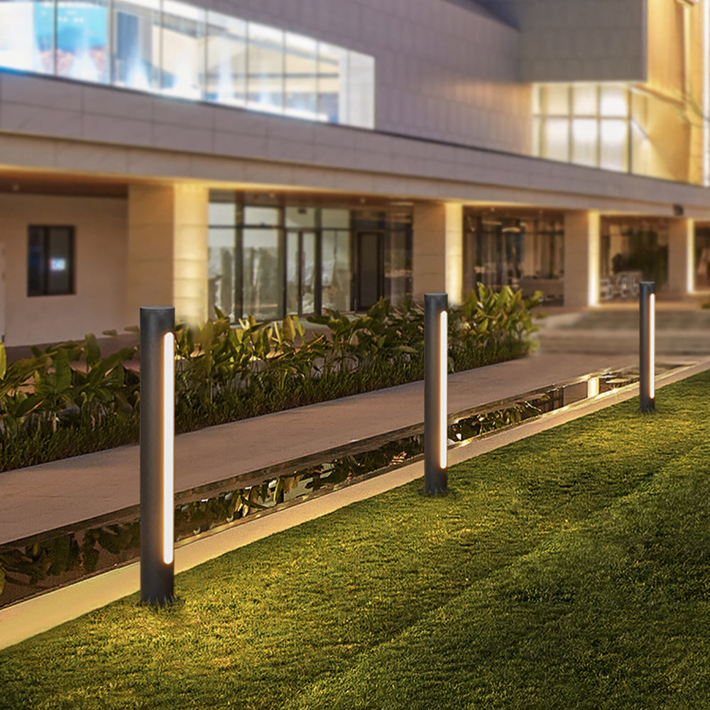 Outdoor Light | Modern Path Light with Cylindrical Design | Weather-Resistant Fixture for Elegant Garden Illumination 0