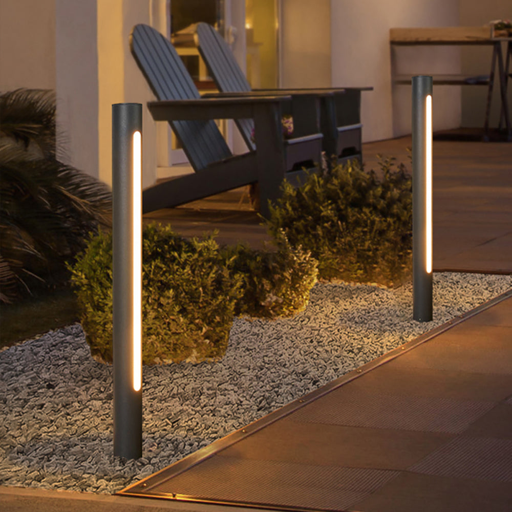 Outdoor Light | Modern Path Light with Cylindrical Design | Weather-Resistant Fixture for Elegant Garden Illumination 2
