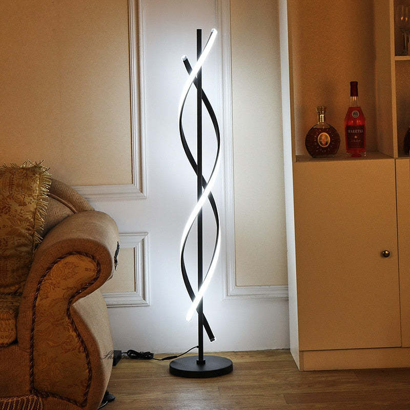 Postmodern | Black Floor Lamp with Acrylic Shade & Dimmable Feature | Stylish Lighting for Living Room 2